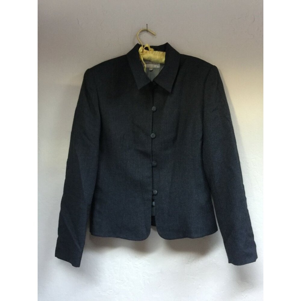 2 Pc Armand Ventilo Womens Sz 40 Wool Blend Jacket Pleated Pants Suit Career Set